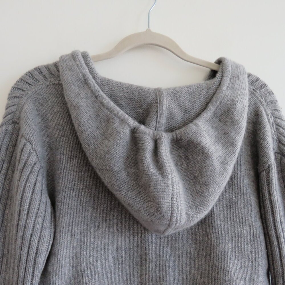 Gray Ribbed Women's Sweater - Picture 10 of 16